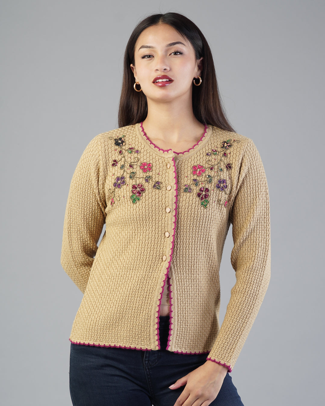 Rosa Embroidered Cardigan