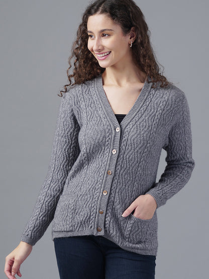Virsa Classic V-Neck Cardigan