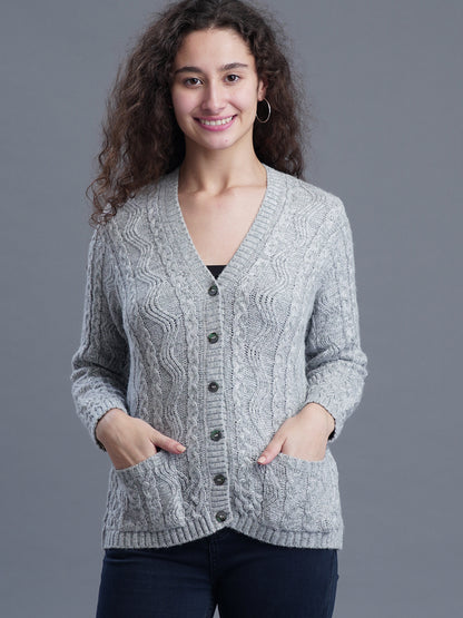 Sandstone V-Neck CARDIGAN