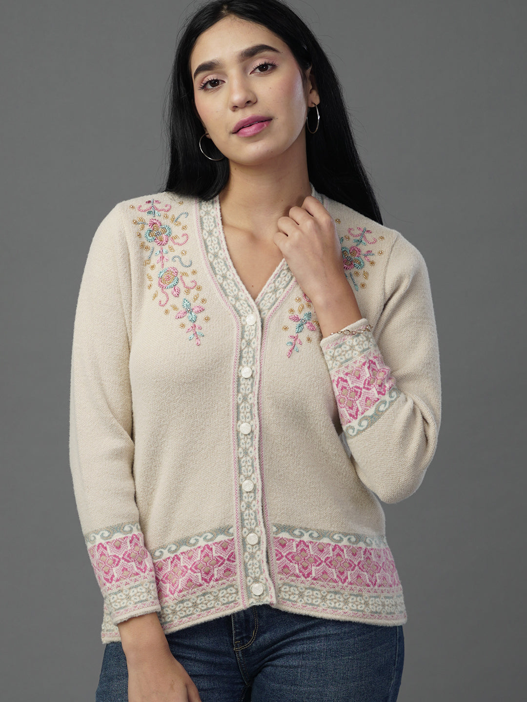 The Nordic Pearl Cardigan