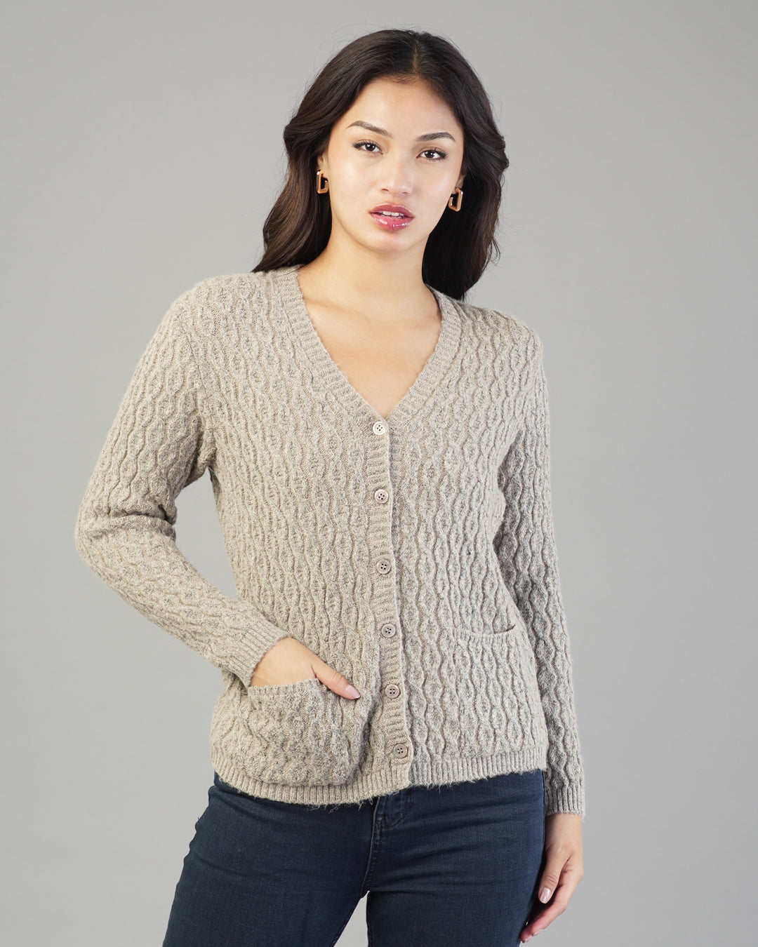 Anya V-Neck Knit Cardigan