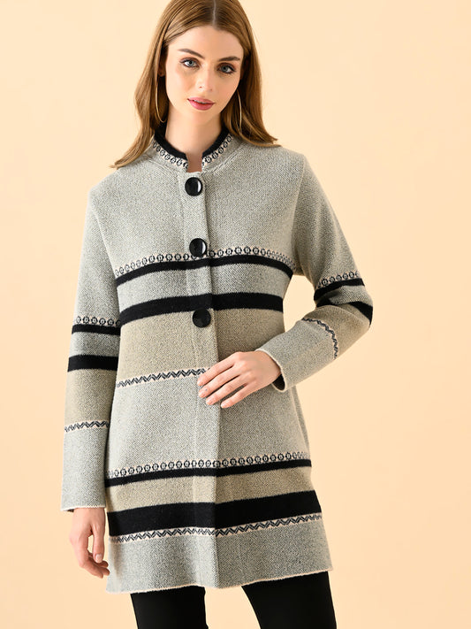 Serene Knits Mock-Neck Sweater