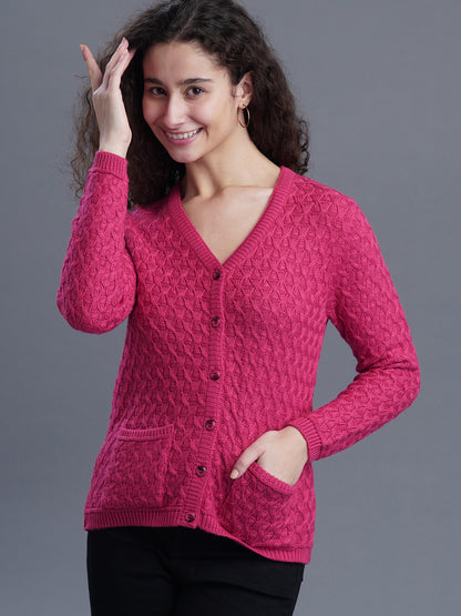 Noir Knit V-Neck CARDIGAN