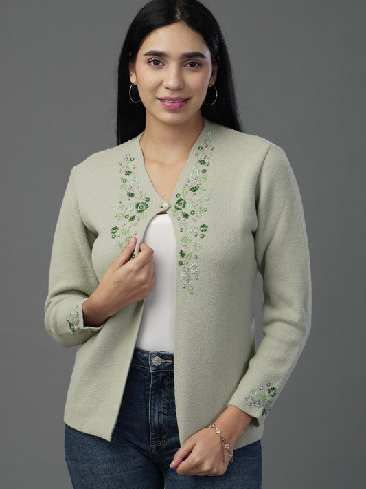 The Emerald Leaf Single-Button Layer