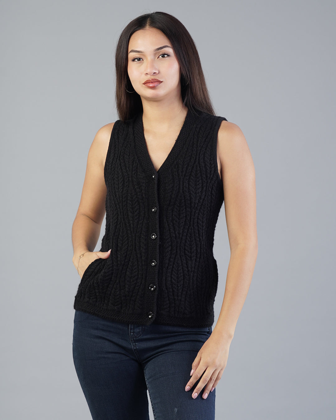 Lyra V-Neck Knit Cardigan