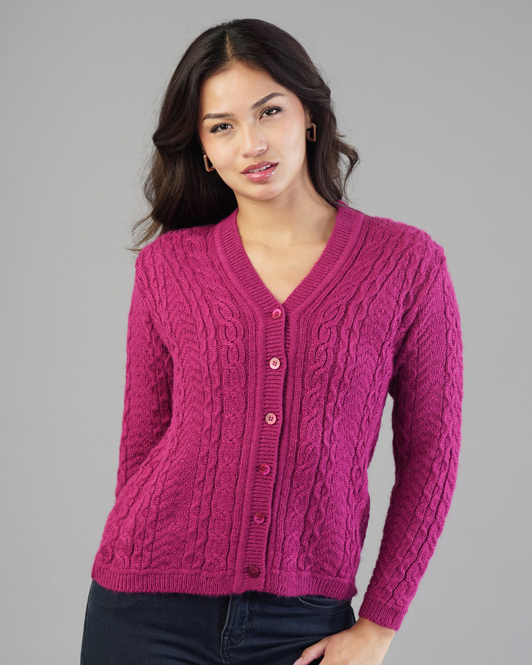 Iris V-Neck Knit Cardigan