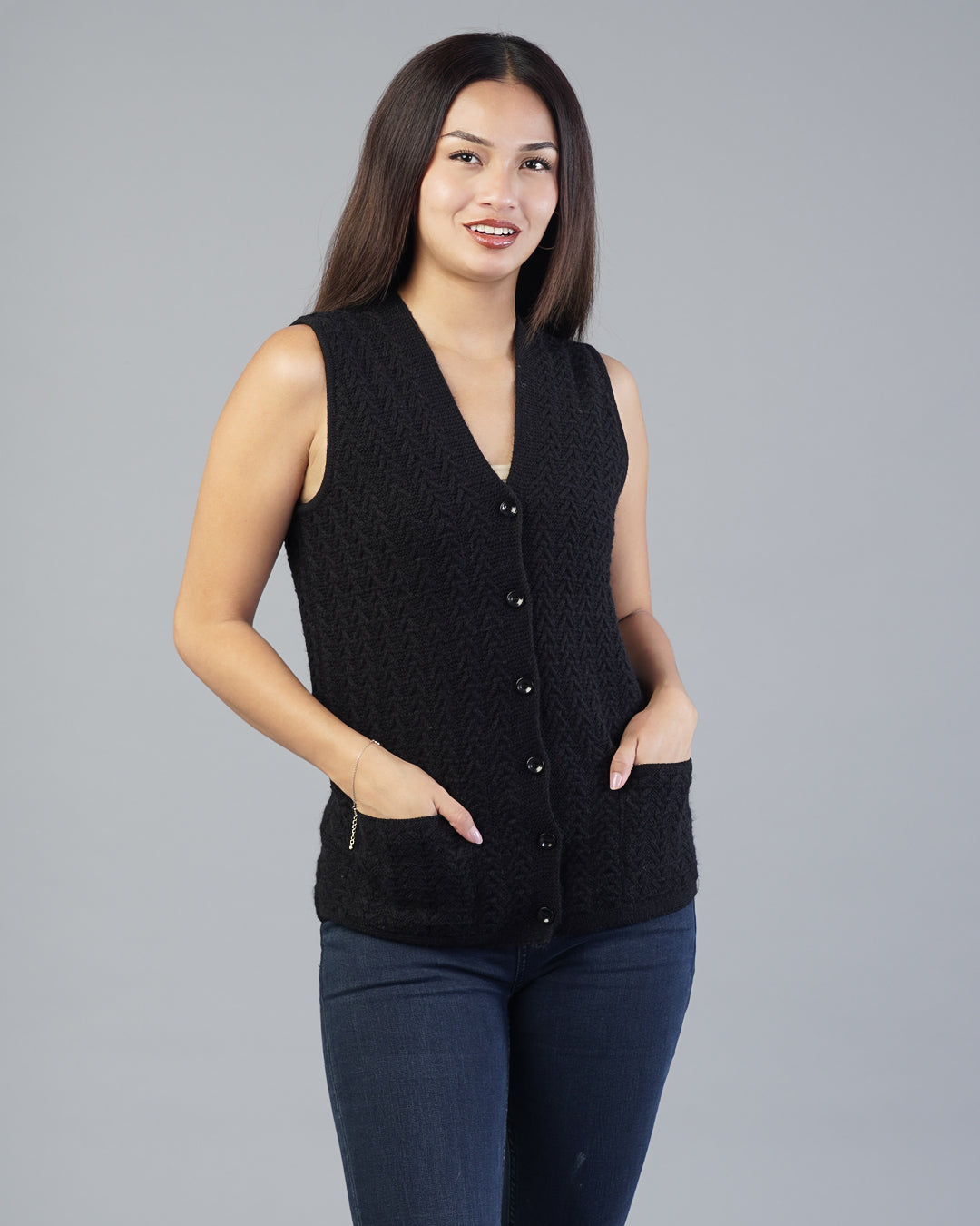 Alina V-Neck Knit Cardigan