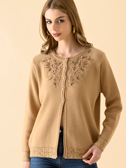 Cocoa Embrace Ribbed Sweater
