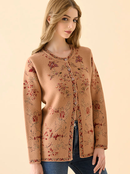 Midnight Grace Button-Down Cardigan