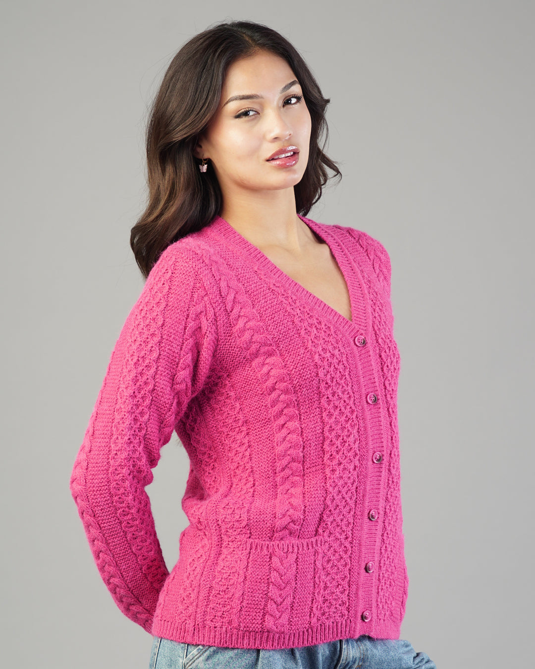 Livia V-Neck Knit Cardigan