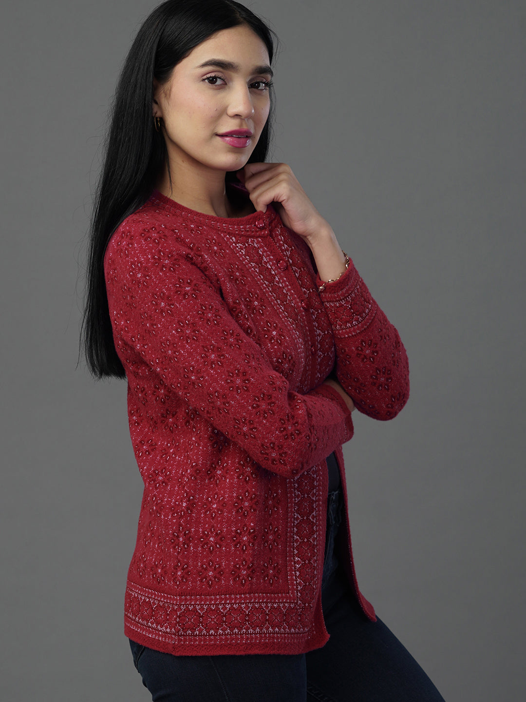 The Vintage Vine Wine Cardigan