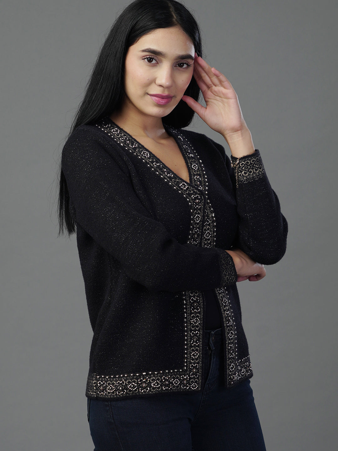 The Scarlet V-Neck Statement