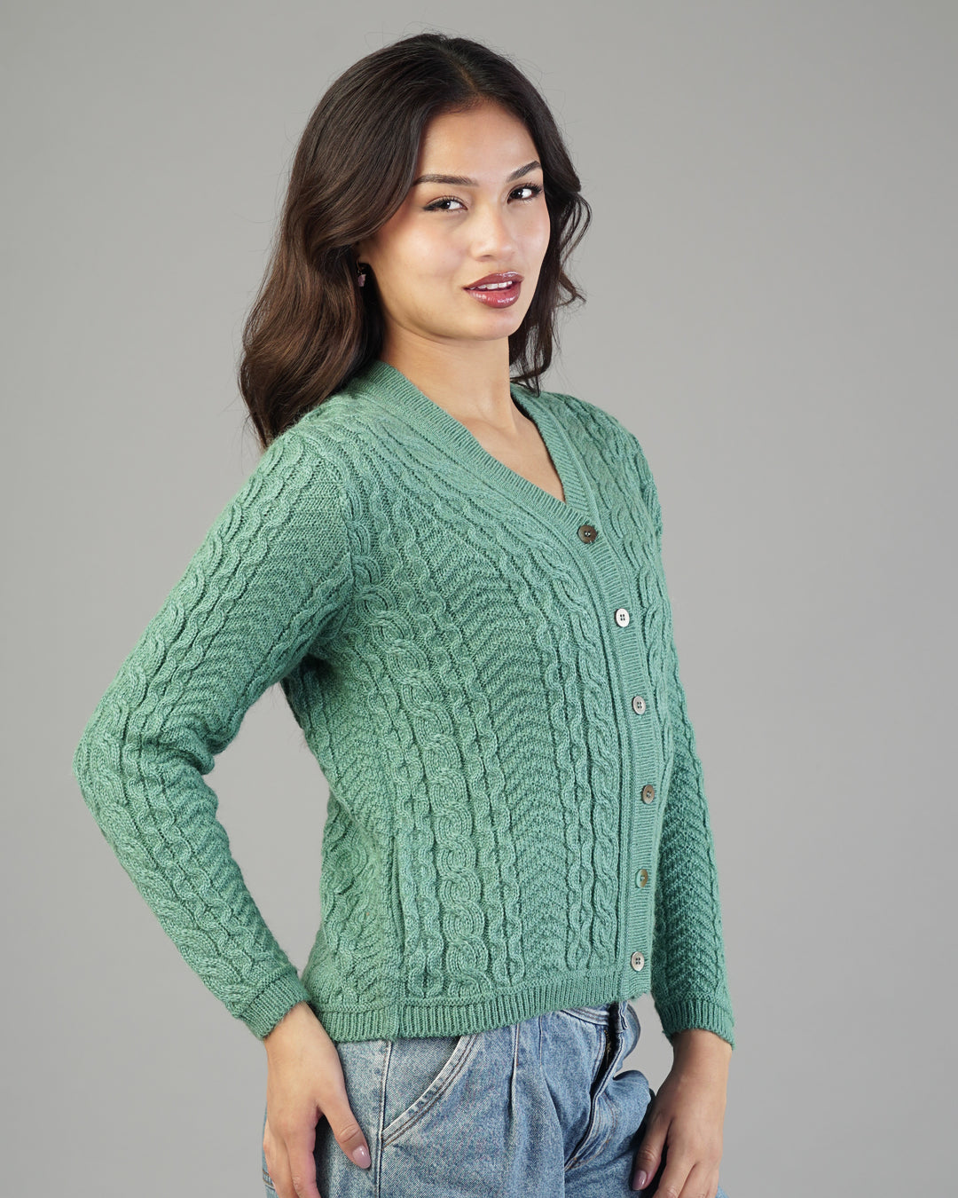 Iris V-Neck Knit Cardigan