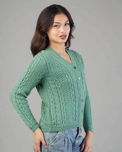 Iris V-Neck Knit Cardigan