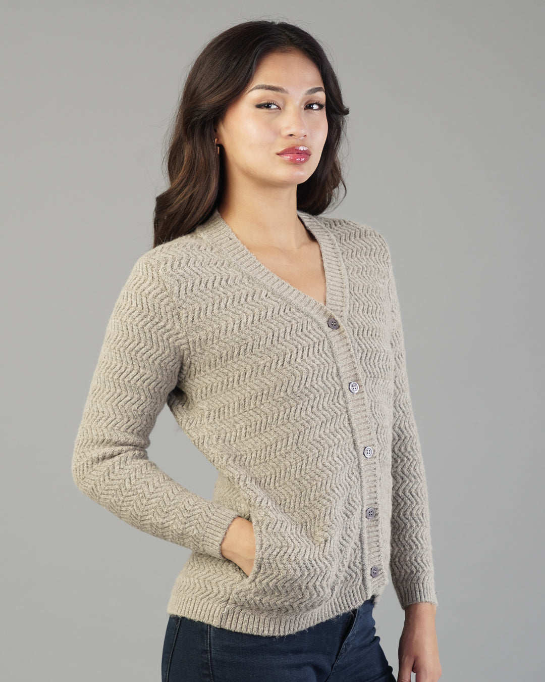 Noelle V-Neck Knit Cardigan