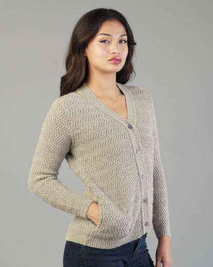 Noelle V-Neck Knit Cardigan
