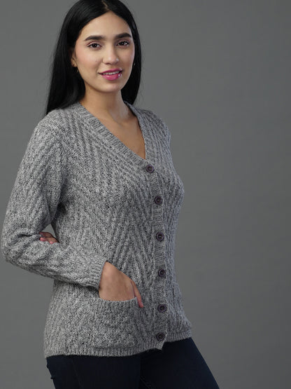 The Heather Luxe V-Neck cardigan