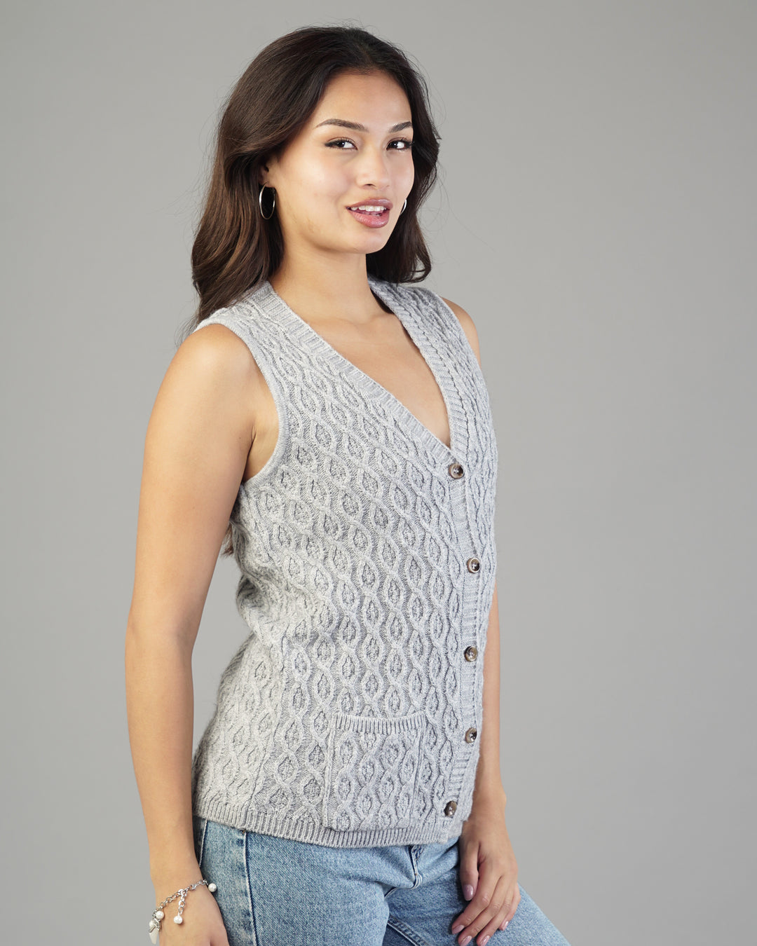 Nina V-Neck Knit Cardigan