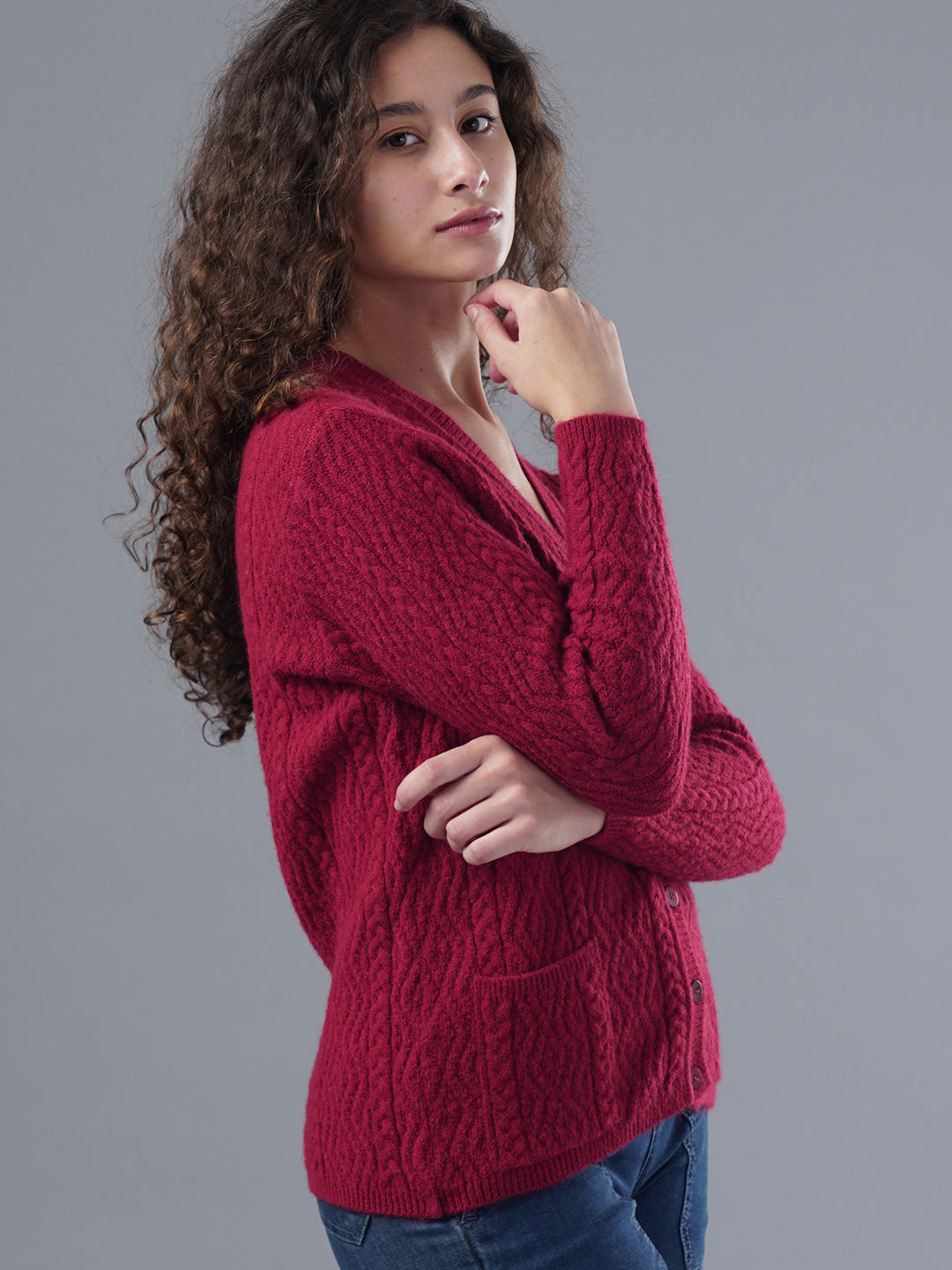Virsa Classic V-Neck Cardigan