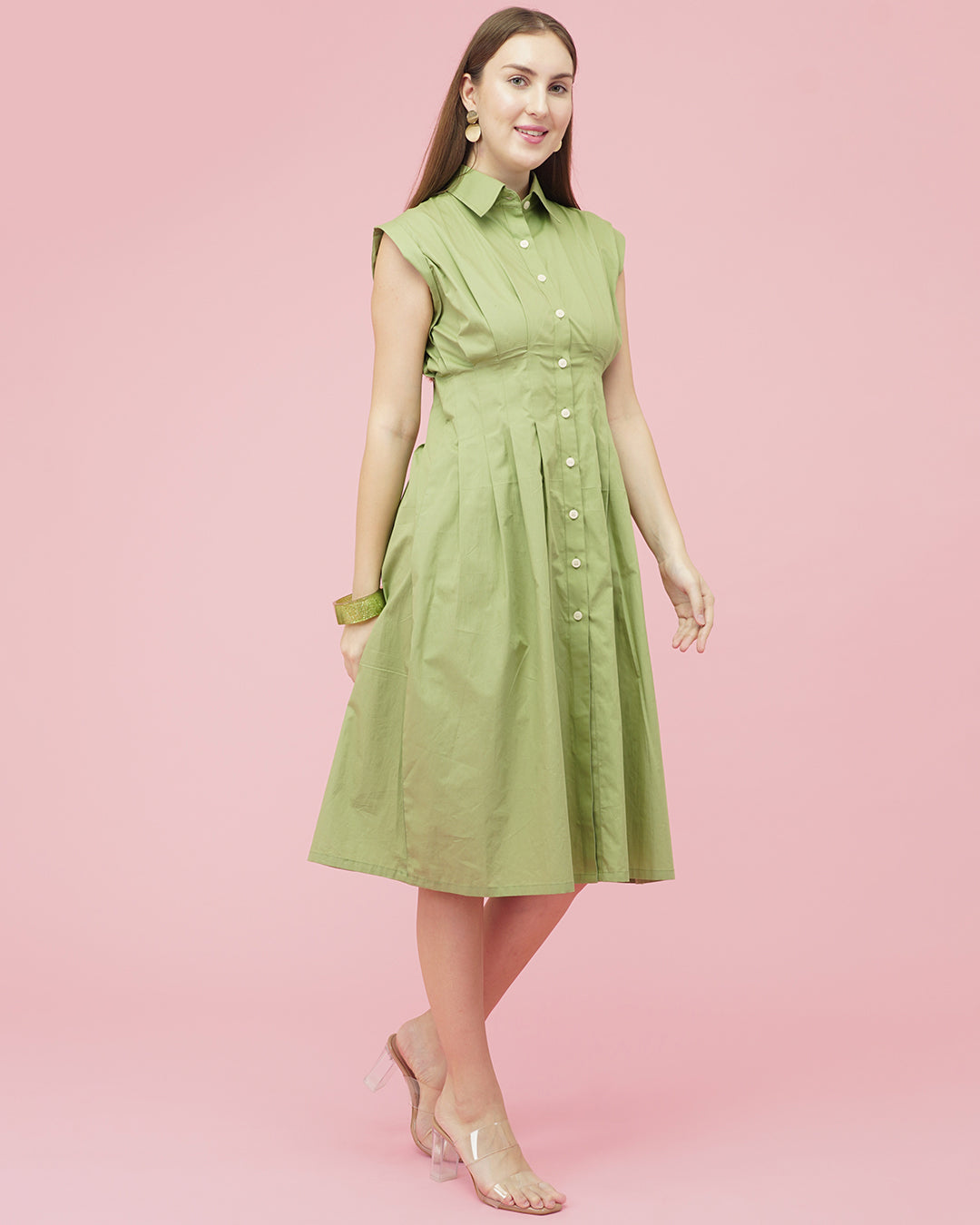 Sage Serenity Midi Dress