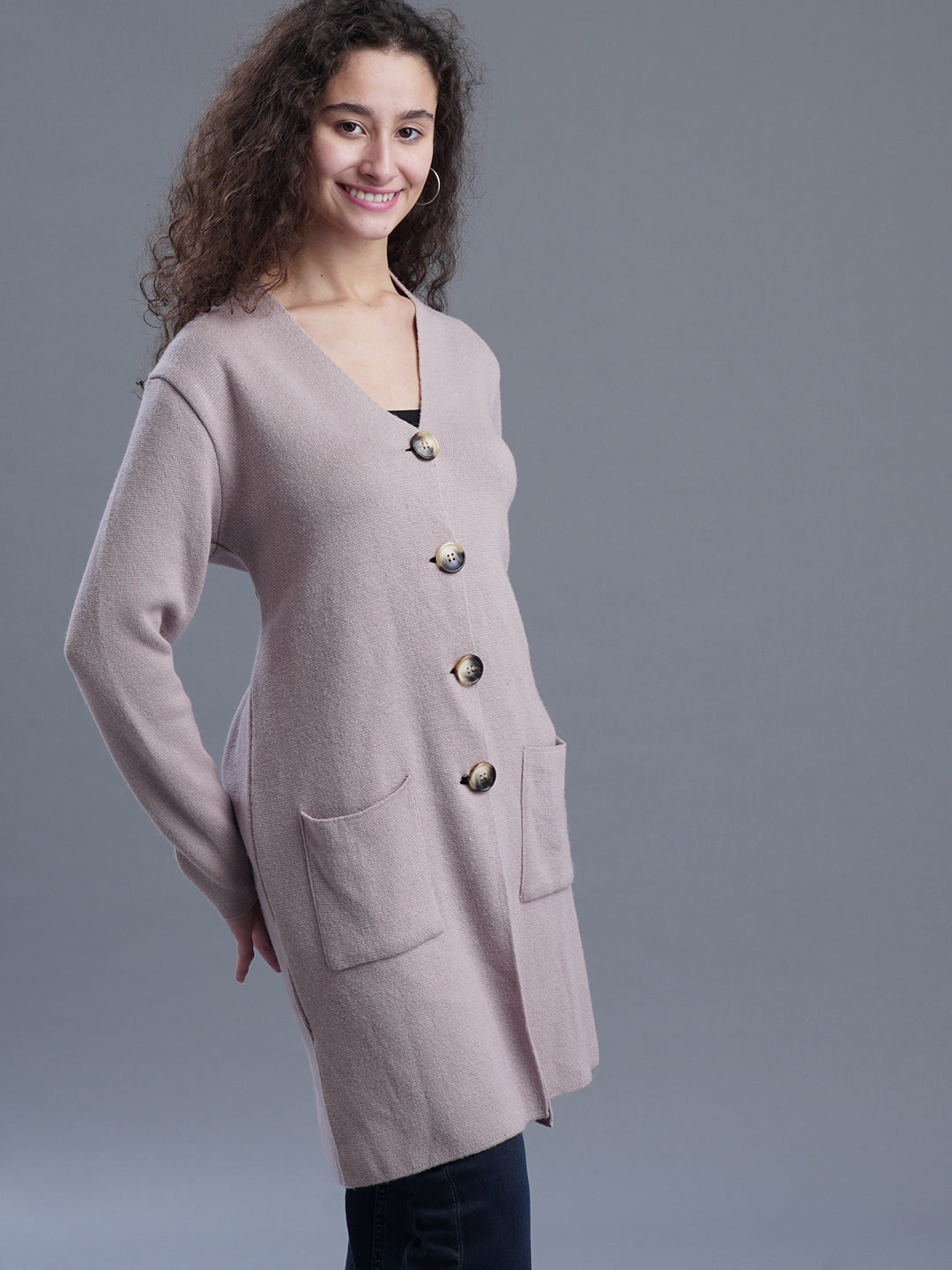Aira V-Neck Long Cardigan