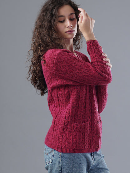 Virsa Cozy Cable Knit Cardigan
