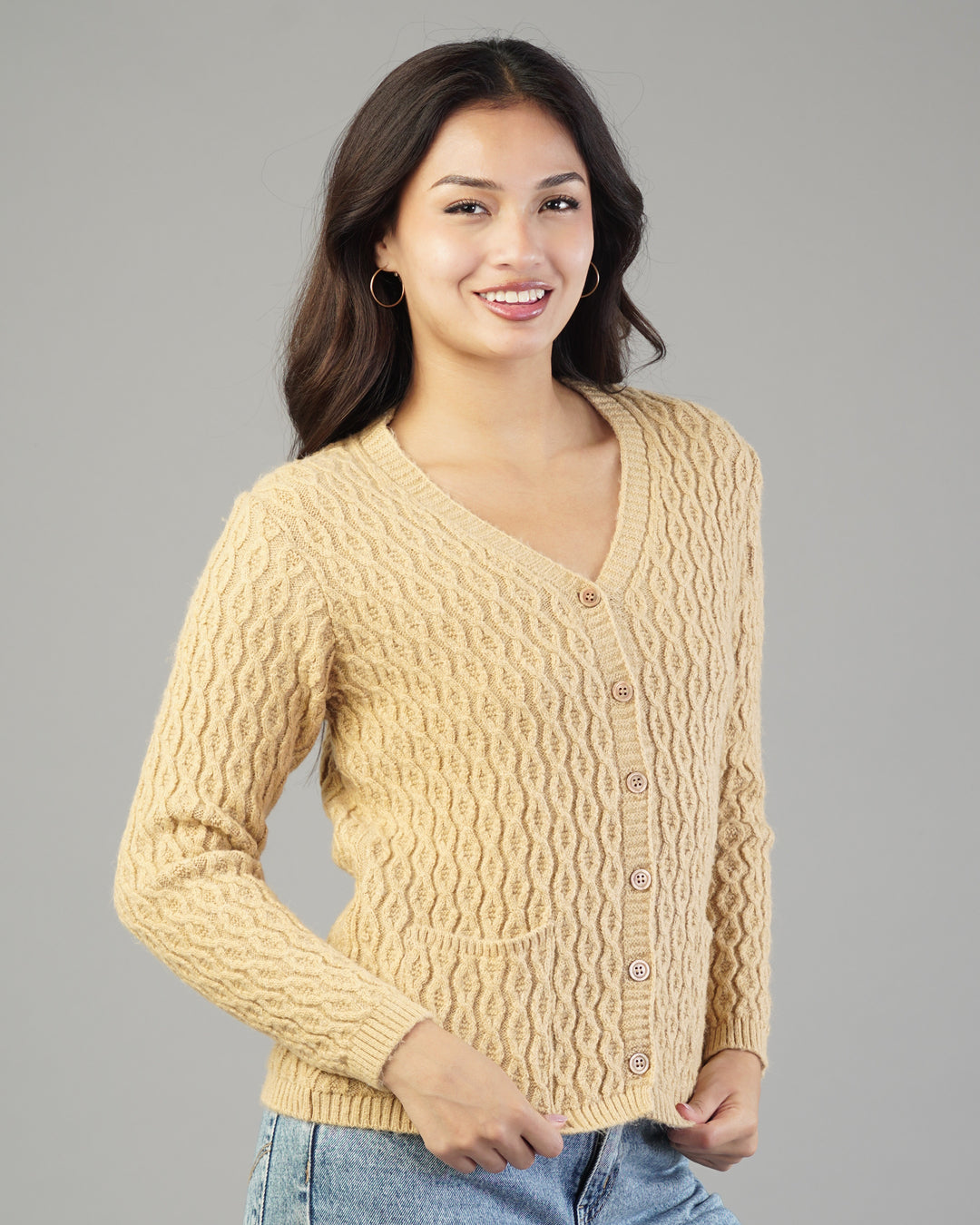 Anya V-Neck Knit Cardigan