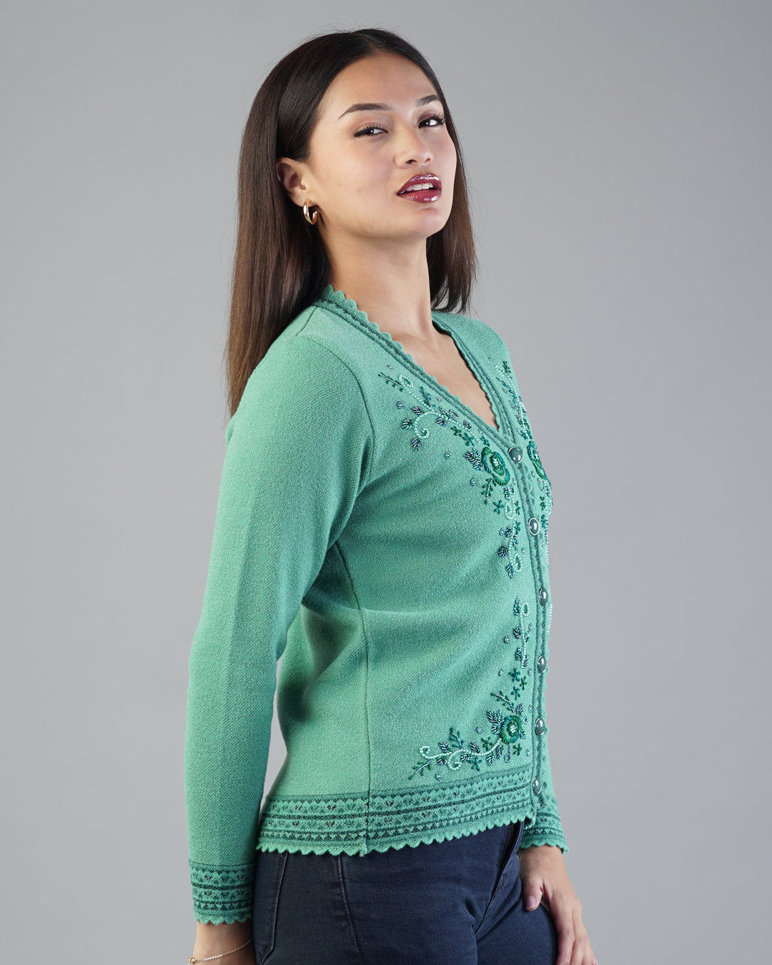 Nadia Embroidered Cardigan
