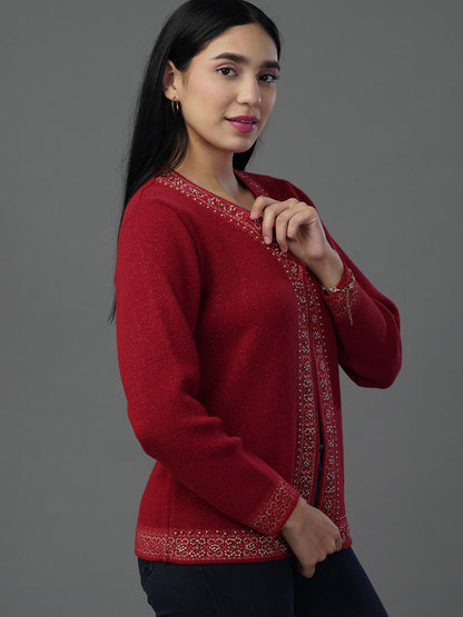 The Scarlet V-Neck Statement