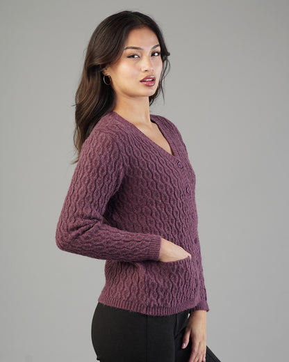 Anya V-Neck Knit Cardigan