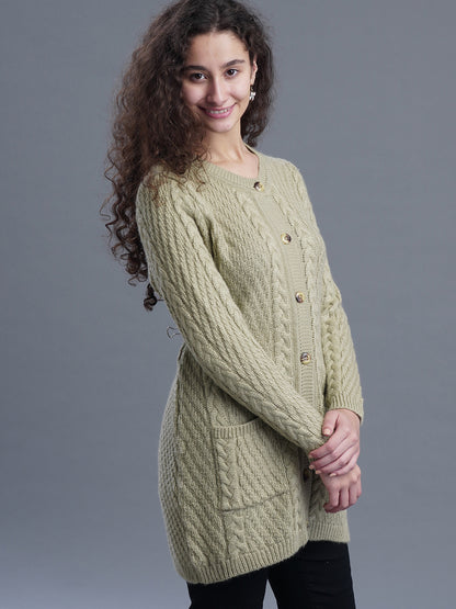 Noor Fawn Knit Long Cardigan