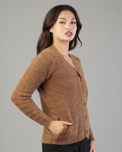 Noelle V-Neck Knit Cardigan