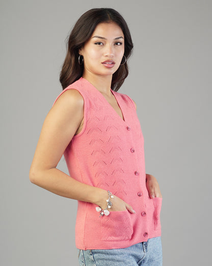 Elara V-Neck Knit Cardigan