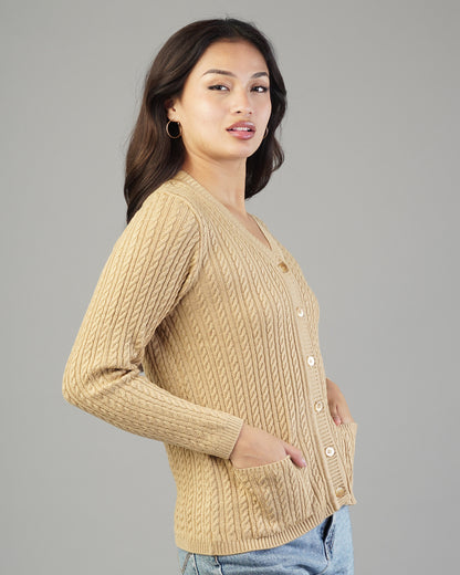 Dalia V-Neck Knit Cardigan