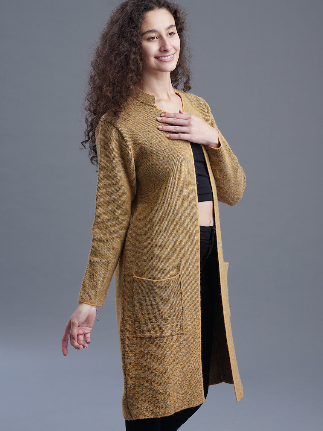 Amber Crest Jacquard Shrug