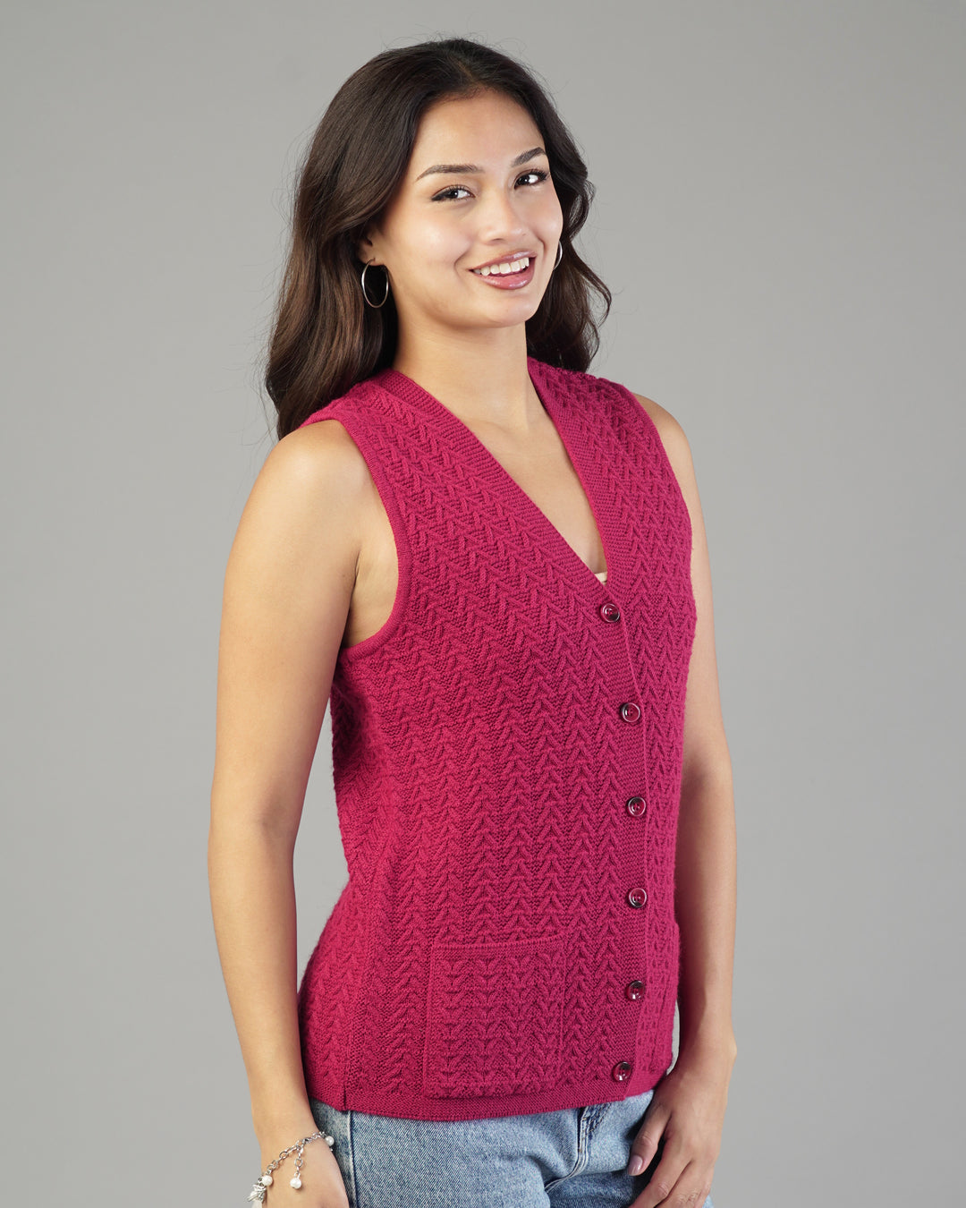 Alina V-Neck Knit Cardigan