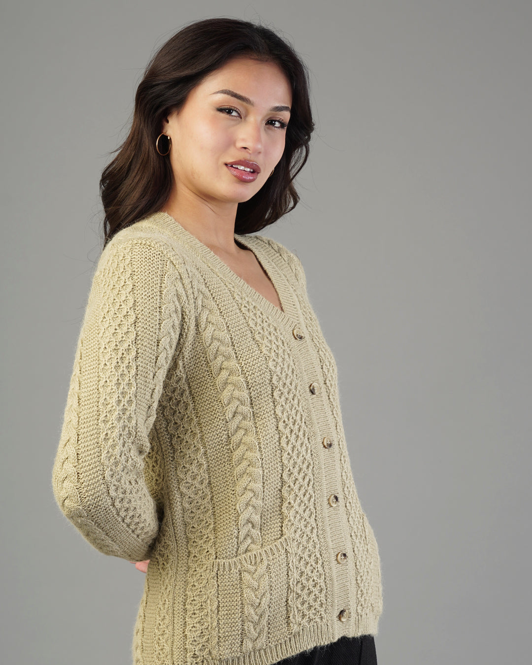 Livia V-Neck Knit Cardigan