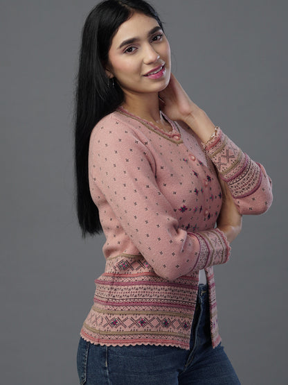 The Sun-Glow Peach Jacquard