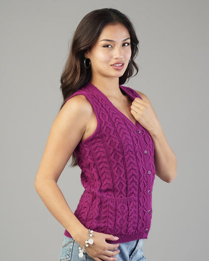 Isla V-Neck Knit Cardigan