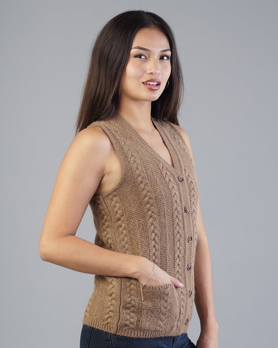 Sofia V-Neck Knit Cardigan