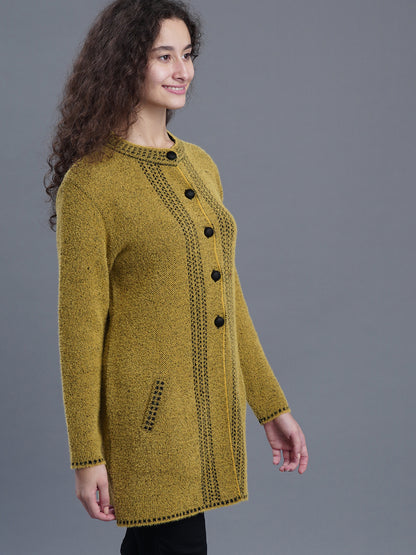 Elegant Long Jacquard