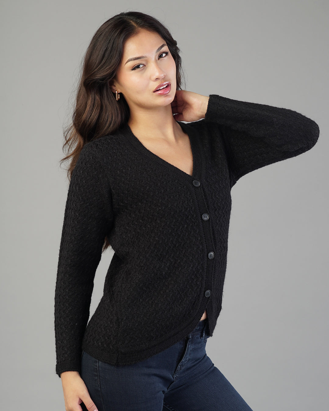 Mina V-Neck Knit Cardigan