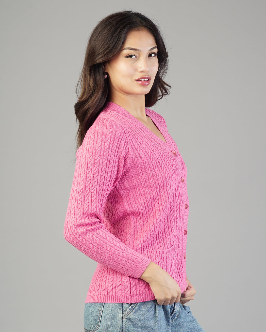 Dalia V-Neck Knit Cardigan