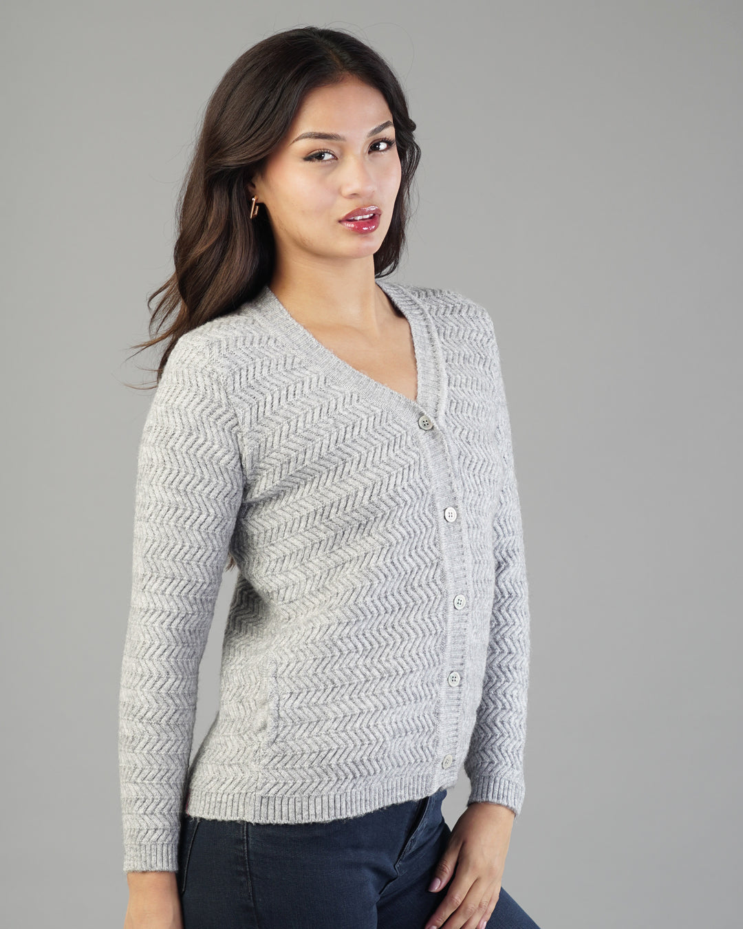 Noelle V-Neck Knit Cardigan