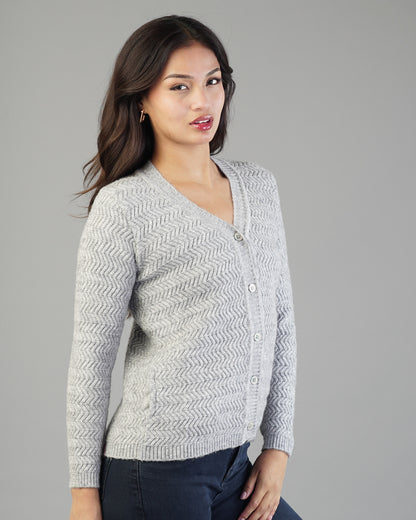 Noelle V-Neck Knit Cardigan