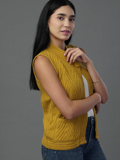 Nautical winter Sleeveless Cardigan