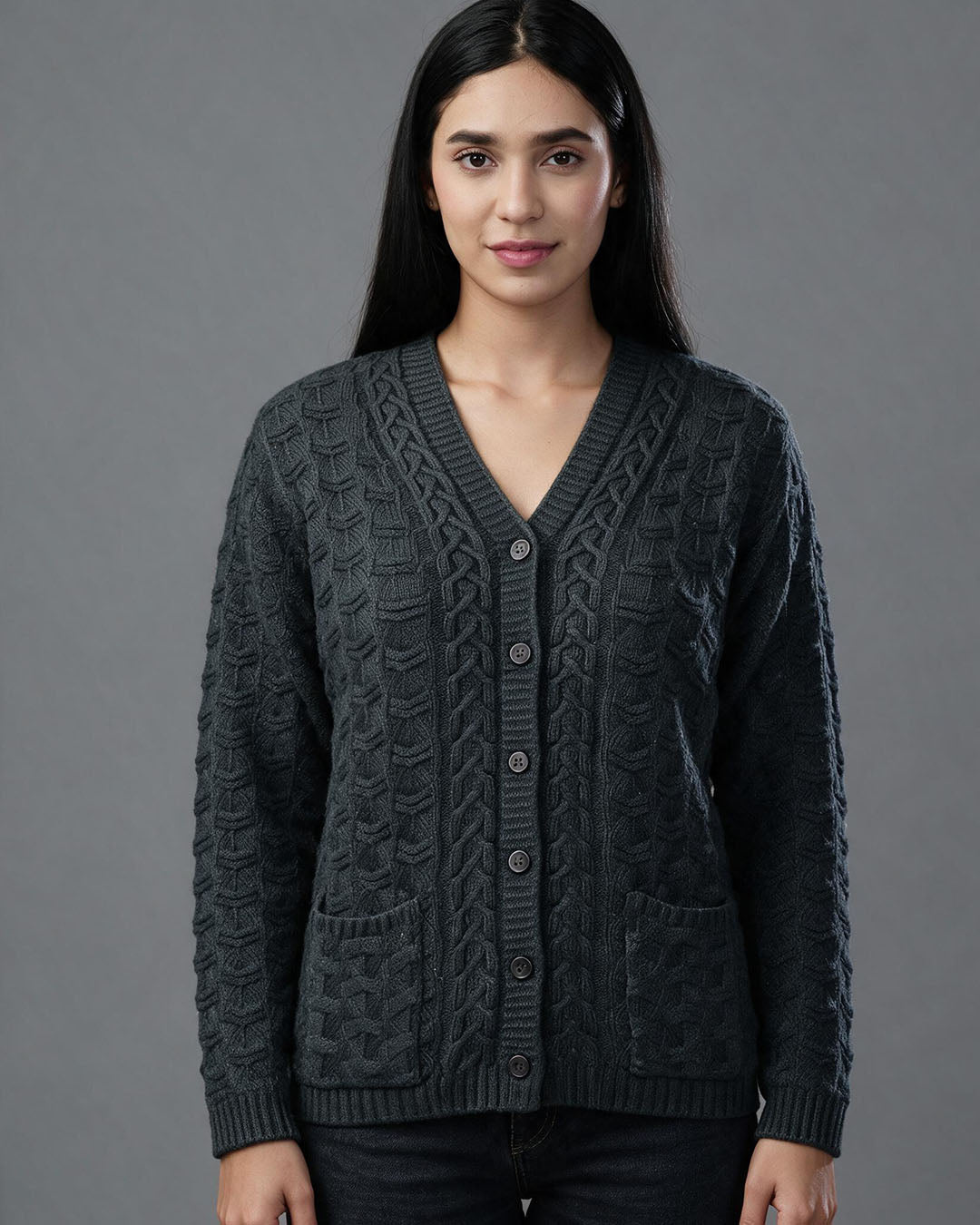 Virsa Prague Prestige Self Cardigan