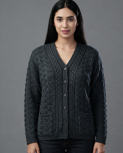 Virsa Prague Prestige Self Cardigan