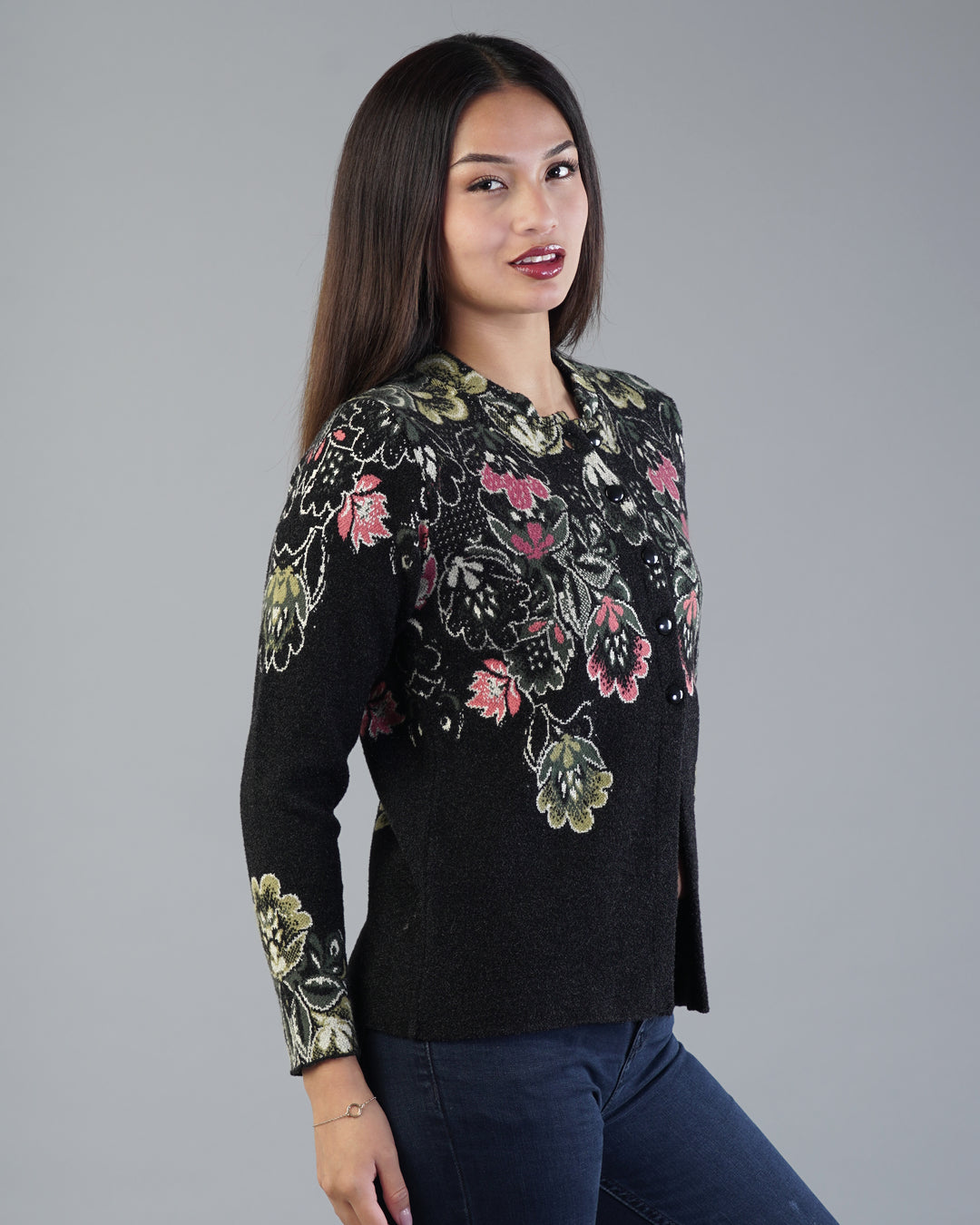 Lucia Jacquard Cardigan