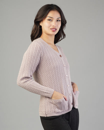Dalia V-Neck Knit Cardigan